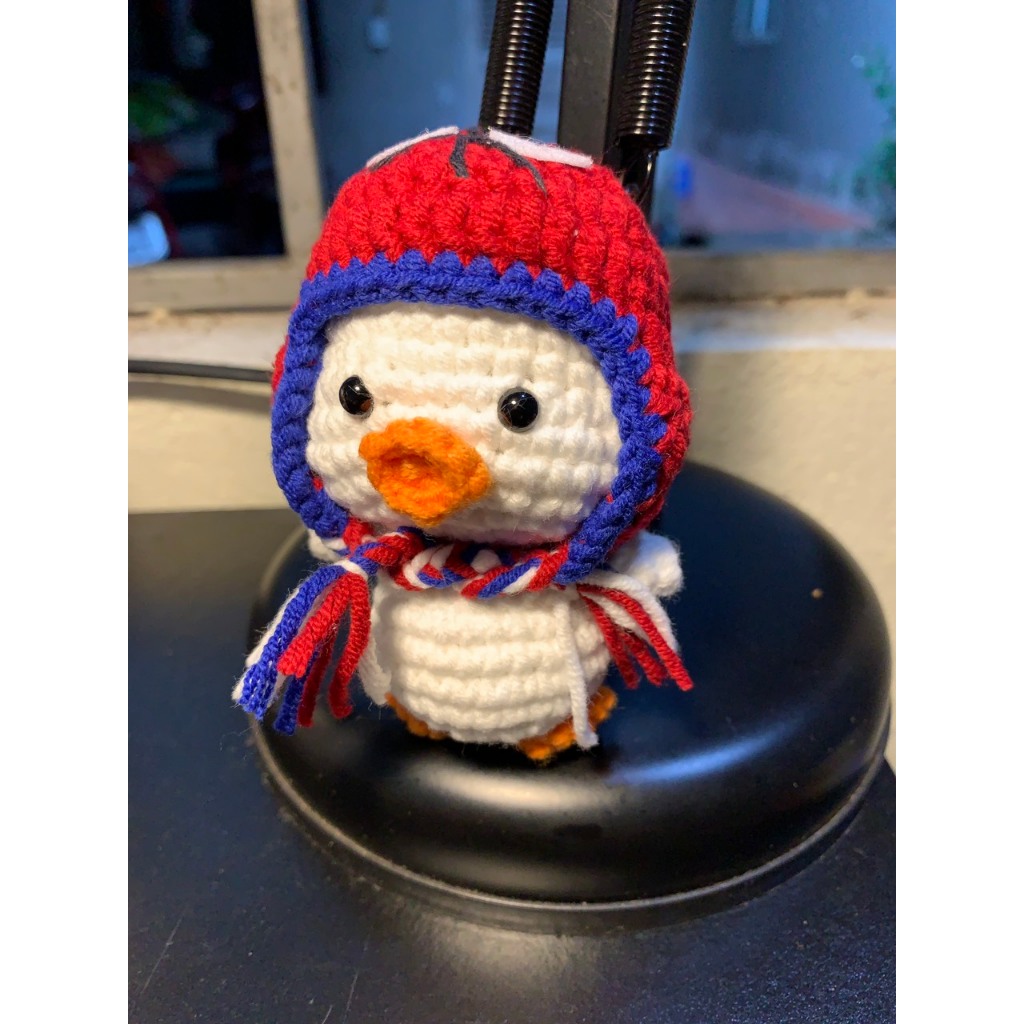 Mangtaybaby - Móc khóa vịt đội mũ spiderman/Kuromi siêu đáng yêu