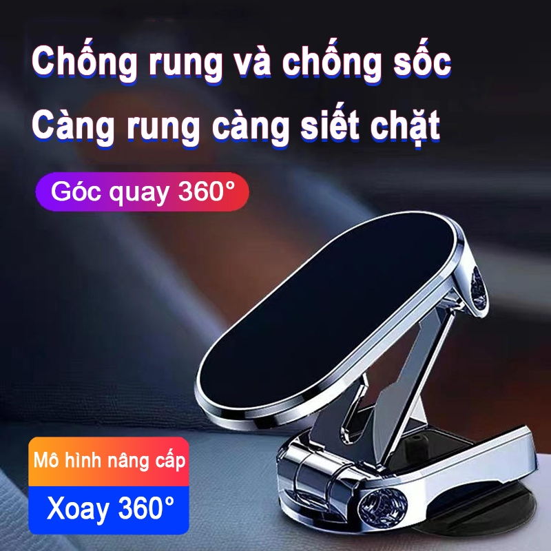 Giá đỡ điện thoại trên ô tô,nam châm giá đỡ điện thoại xoay 360 độ,gắn bảng điều khiển xe tính để bàn