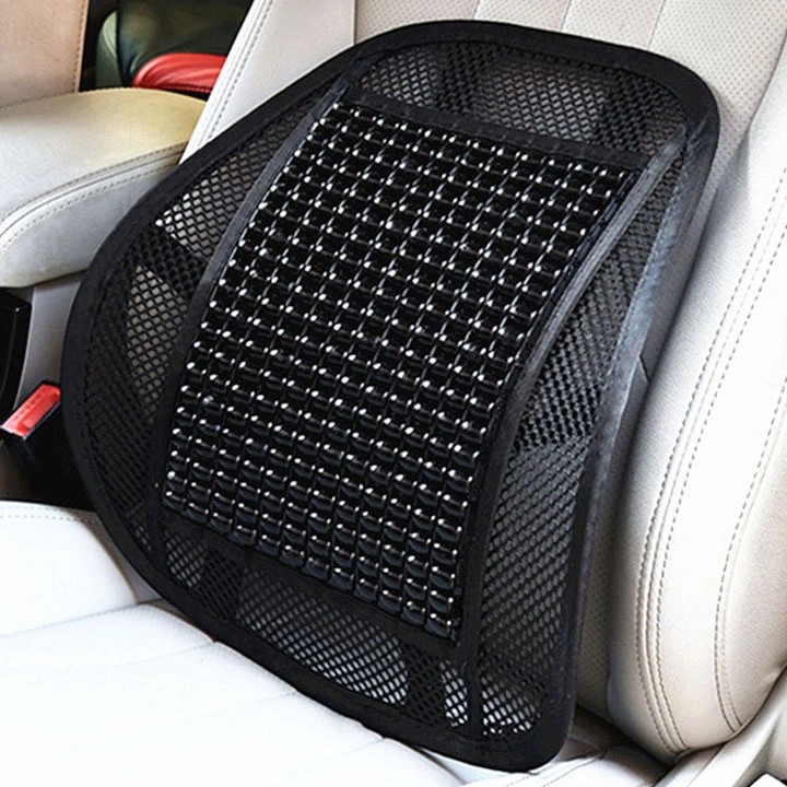 Lót ghế và tựa lưng hạt gỗ massage cao cấp cho văn phòng và ô tô, xe hơi, xe khách, xe tải