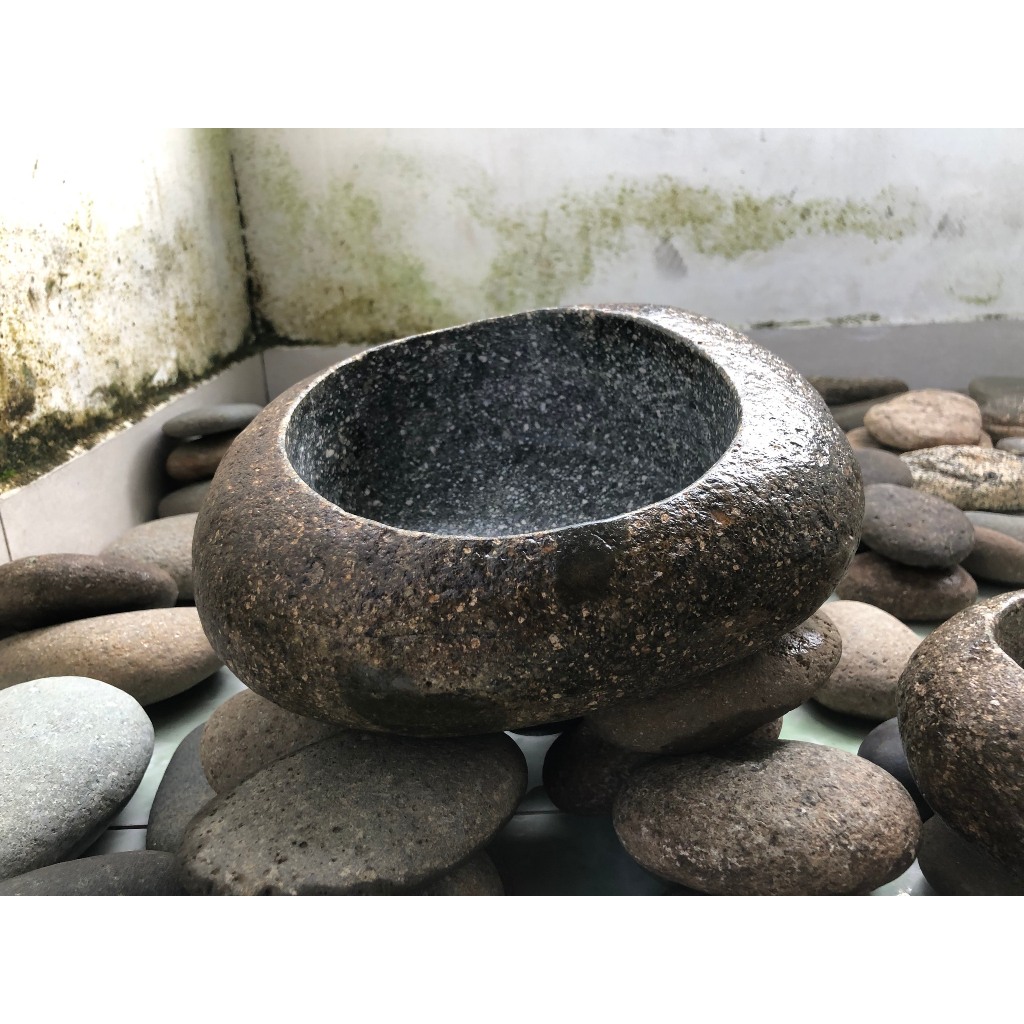 Chậu Đá Cuội Trồng Sen Đá, Chậu Đá Cuội Bonsai - StoneStories.vn