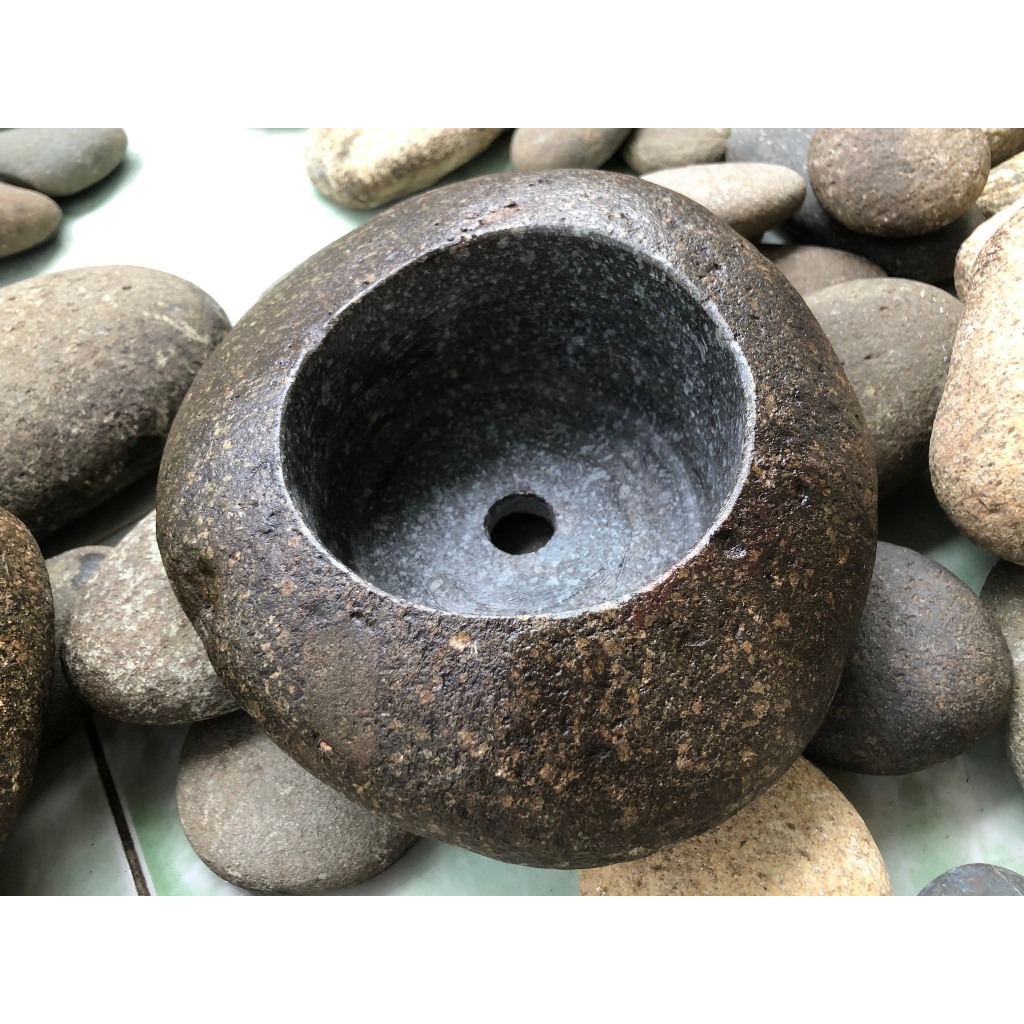 Chậu Đá Cuội Trồng Sen Đá, Chậu Đá Cuội Bonsai - StoneStories.vn