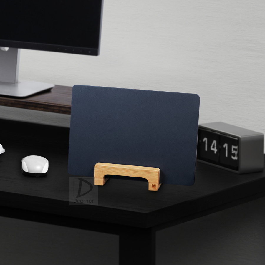 Giá đỡ laptop, kệ dựng laptop thẳng - Chữ U - DEERNOR - Gỗ thông nguyên khối