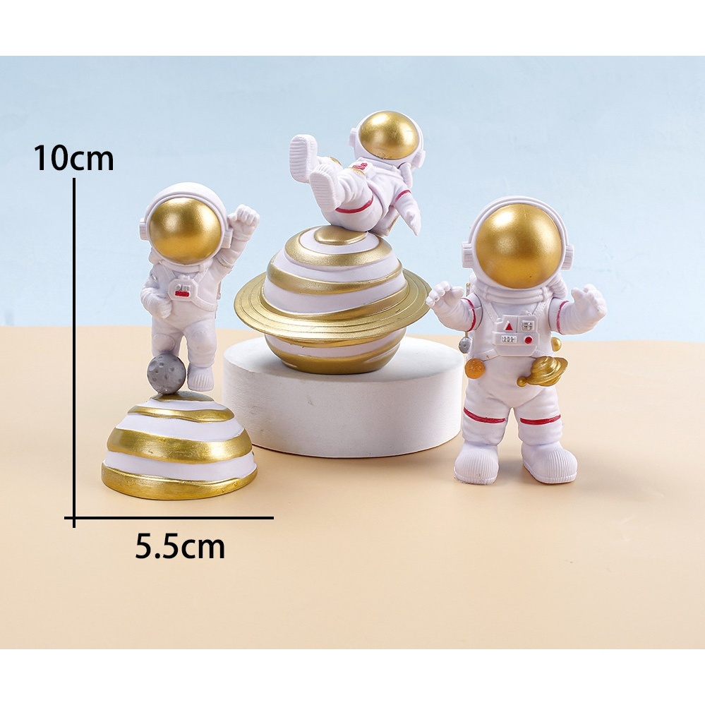 Bộ 3 Phi Hành Gia Siêu Đẹp - Mô hình 3D trang trí bàn làm việc