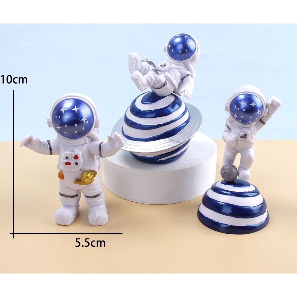 Bộ 3 Phi Hành Gia Siêu Đẹp - Mô hình 3D trang trí bàn làm việc