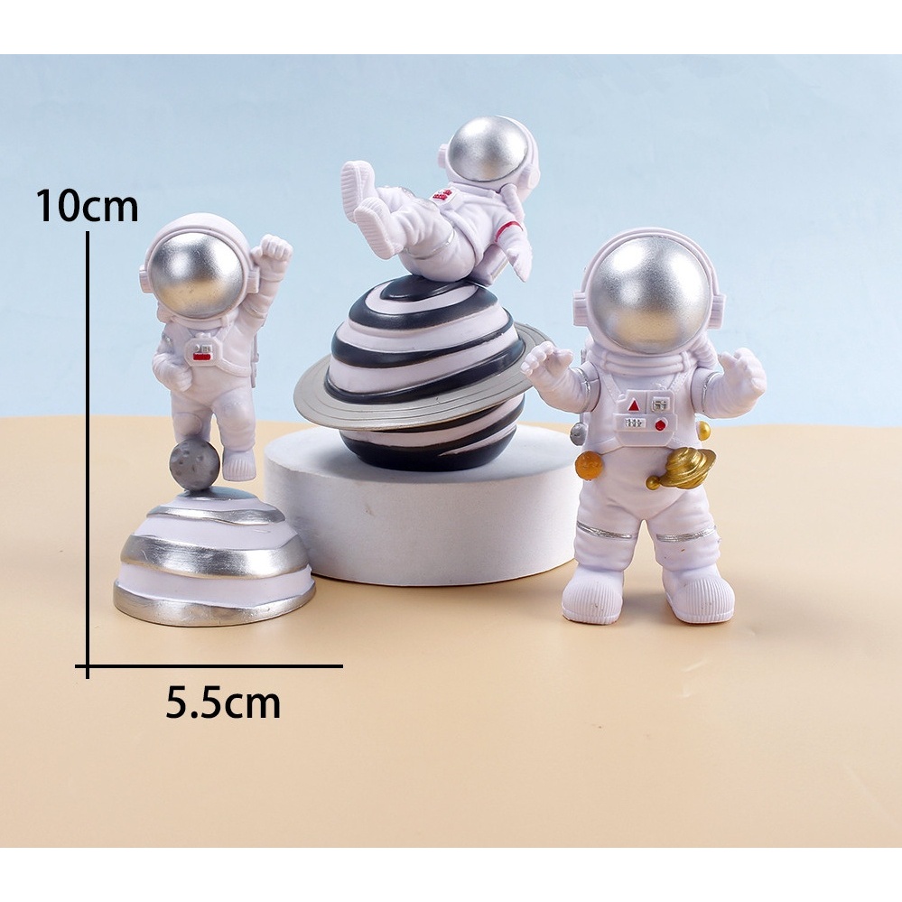 Bộ 3 Phi Hành Gia Siêu Đẹp - Mô hình 3D trang trí bàn làm việc