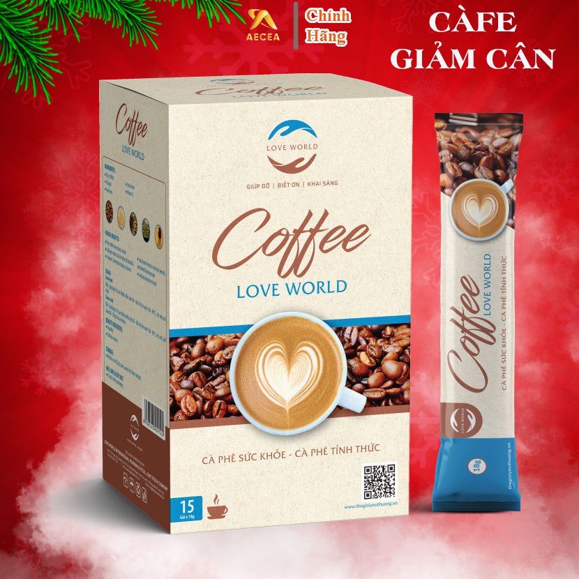 Cà Phê Giảm Cân Love World Không Mất Ngủ Kem Dưỡng Da Ban Đêm Cafe Dinh Dưỡng Ẩm Trắng Cà Phê Collagen Chống Lão Hóa