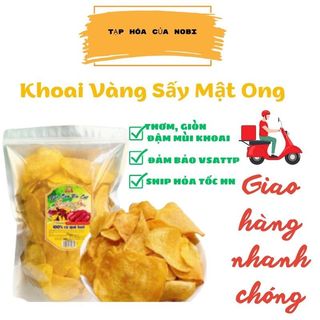 Khoai lang sấy mật ong đặc sản đà lạt, thơm giòn đậm mùi khoai đặc sản đà lạt, 1 gói 500gr