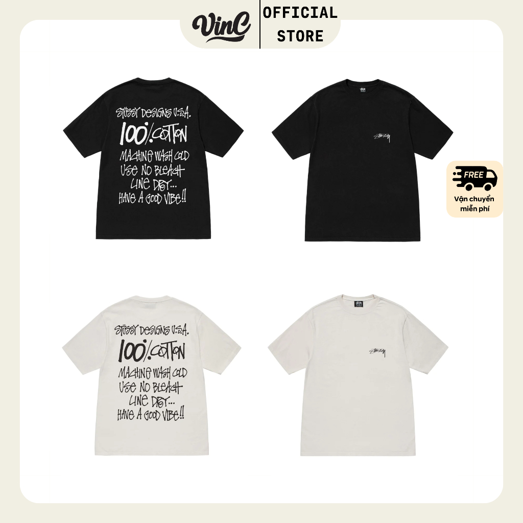 Áo thun Stussy 100% Pigment Dyed unisex  - CÓ SẴN