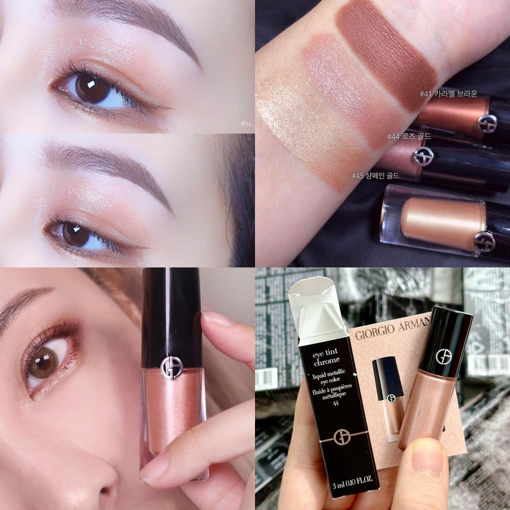 Nhũ mắt Giọtgiò Ạcmanì Eye Tint Silk màu Rose Ashes Mini 3ml