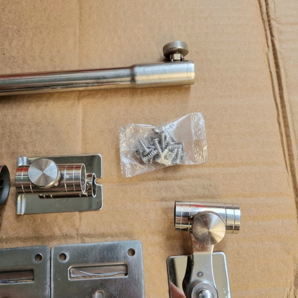 Bộ pat thùng câu đài inox 3 món,bass gắn thùng câu đài đa năng