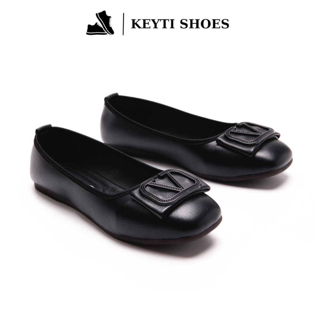 Giày búp bê Mery Jean đế bệt, dính Versace siêu đẹp