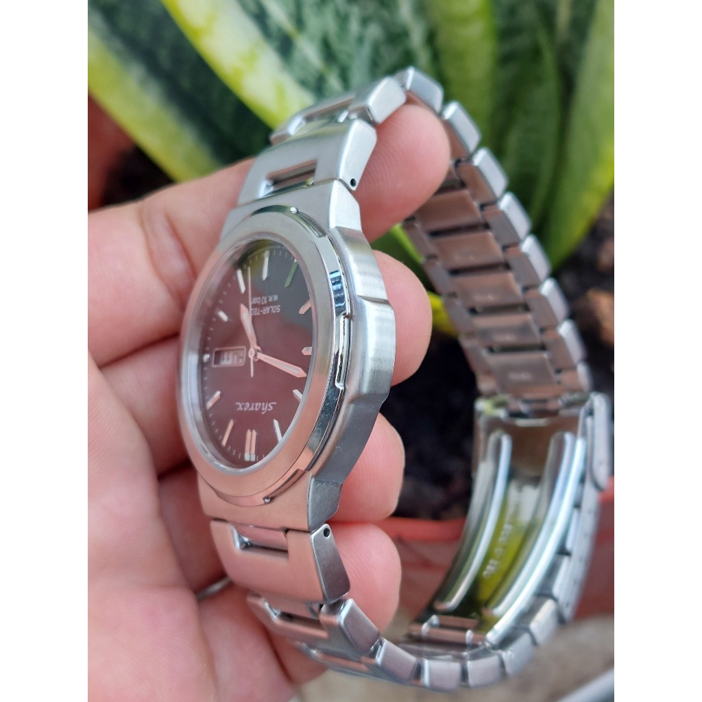 Đồng hồ nam Sharex mặt đen chạy pin hàng Si