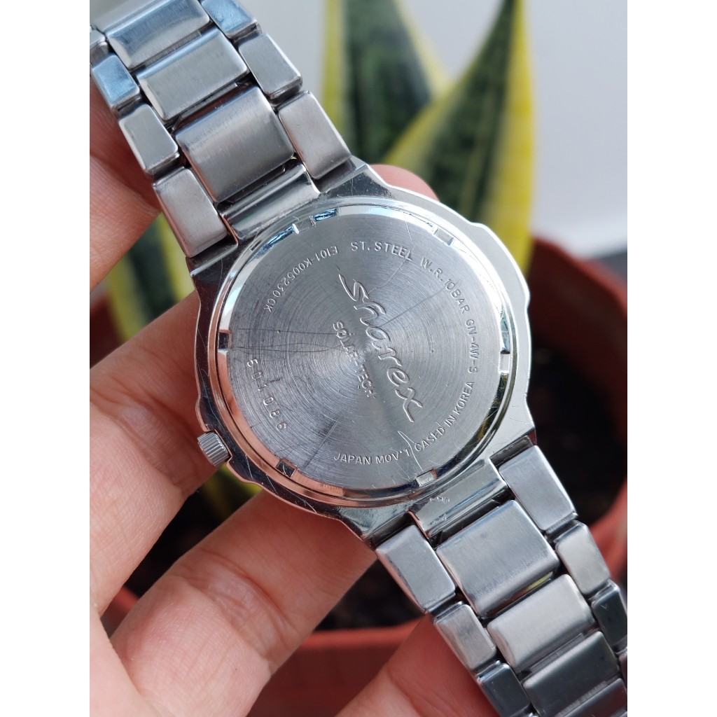 Đồng hồ nam Sharex mặt đen chạy pin hàng Si