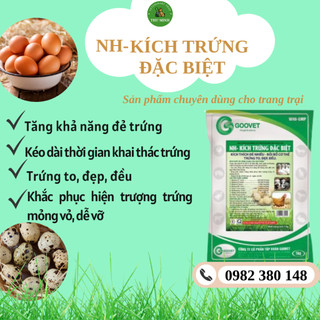 Kích trứng đặc biệt goovet tăng sản lượng và chất lượng trứng....gói 1kg