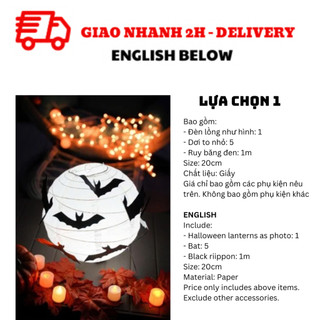 Lồng Đèn Trang Trí Halloween White Lantern Halloween Decoration BBHL133