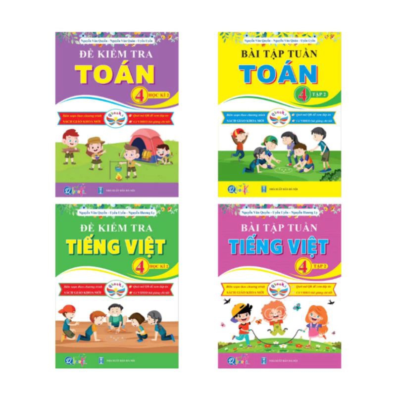 Sách - Combo Đề Kiểm Tra Và Bài Tập Tuần Toán Và Tiếng Việt Lớp 4 - Cánh Diều - Học Kỳ 2