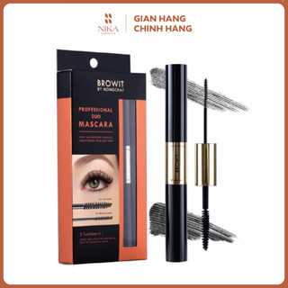 Mascara hai đầu Browit By Nongchat Professional Duo 4g làm cong mi không lem không trôi