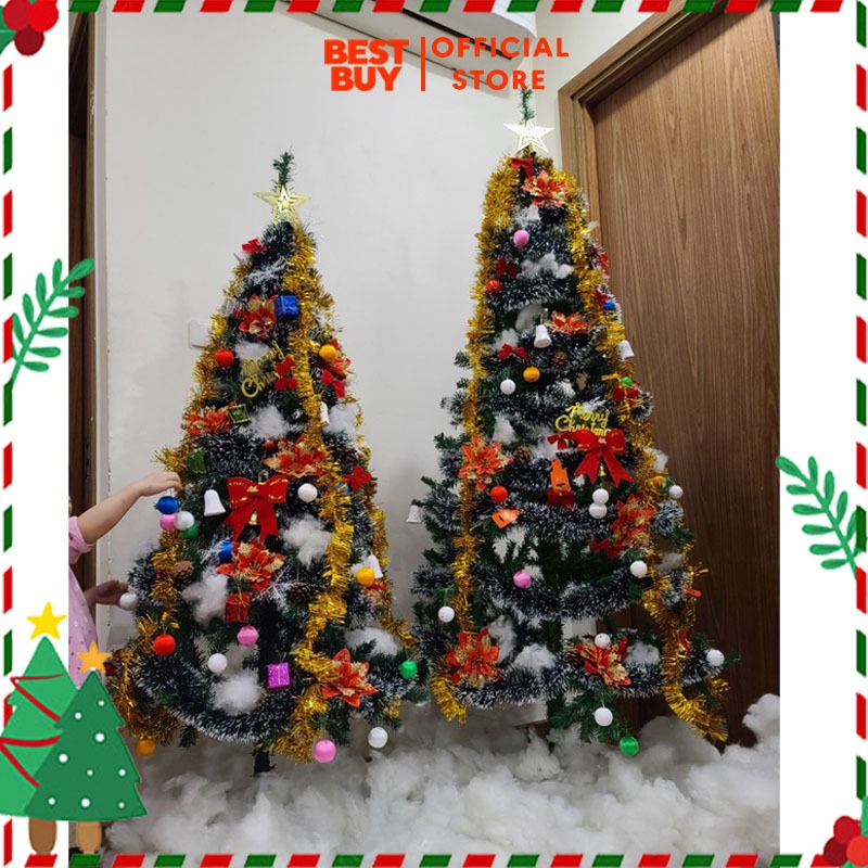 Cây thông noel 1,5m,1,8m full phụ kiện và đèn LED mẫu 2023 - CÂY THÔNG ĐẠI - 3 MÉT - 5 MÉT - 8 MÉT