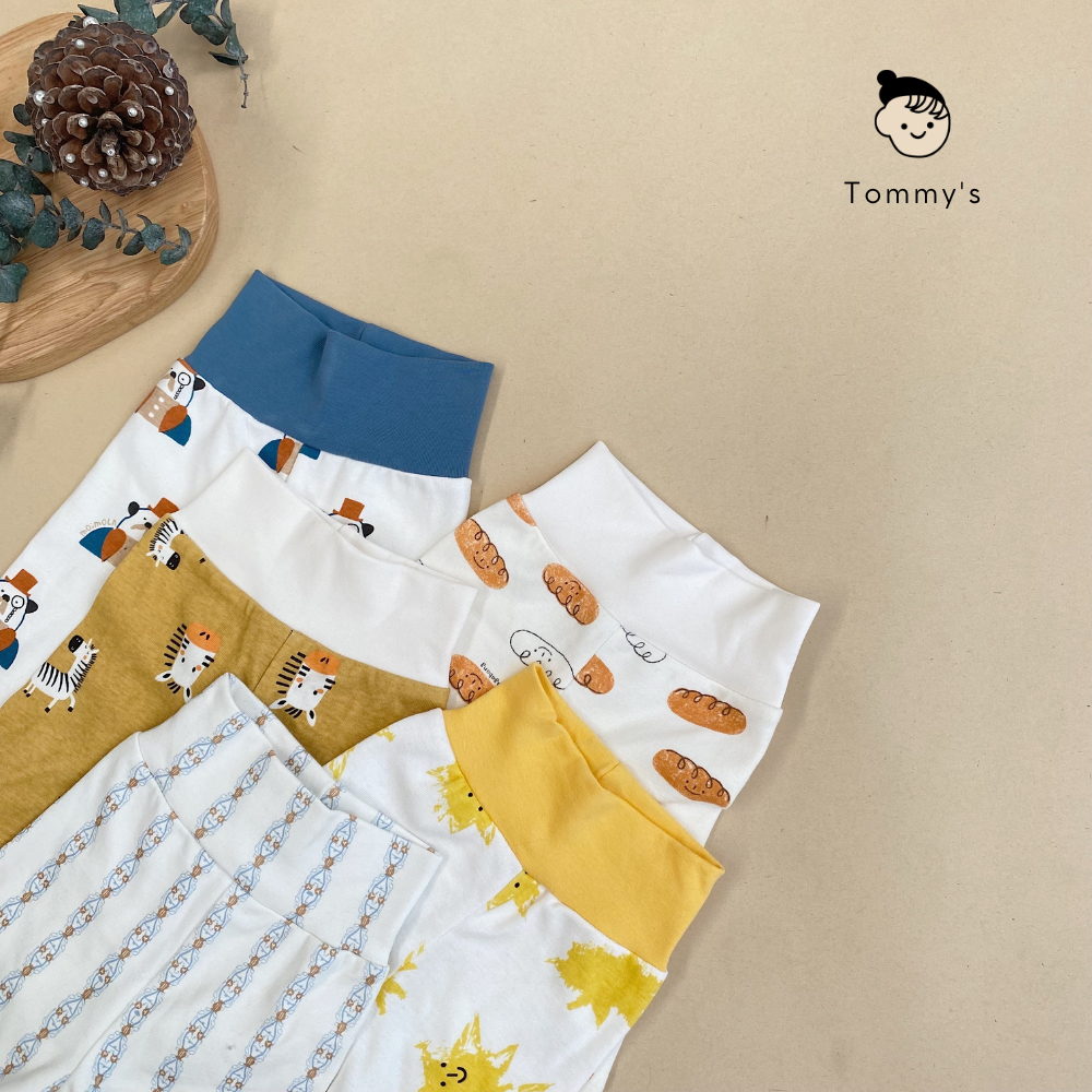 Set Body Tay Dài Kèm Quần Cạp Cao Bé Trai Bé Gái 0- 24 Tháng Chất Liệu Thun Cotton Xuất Hàn TOMMY HOUSE