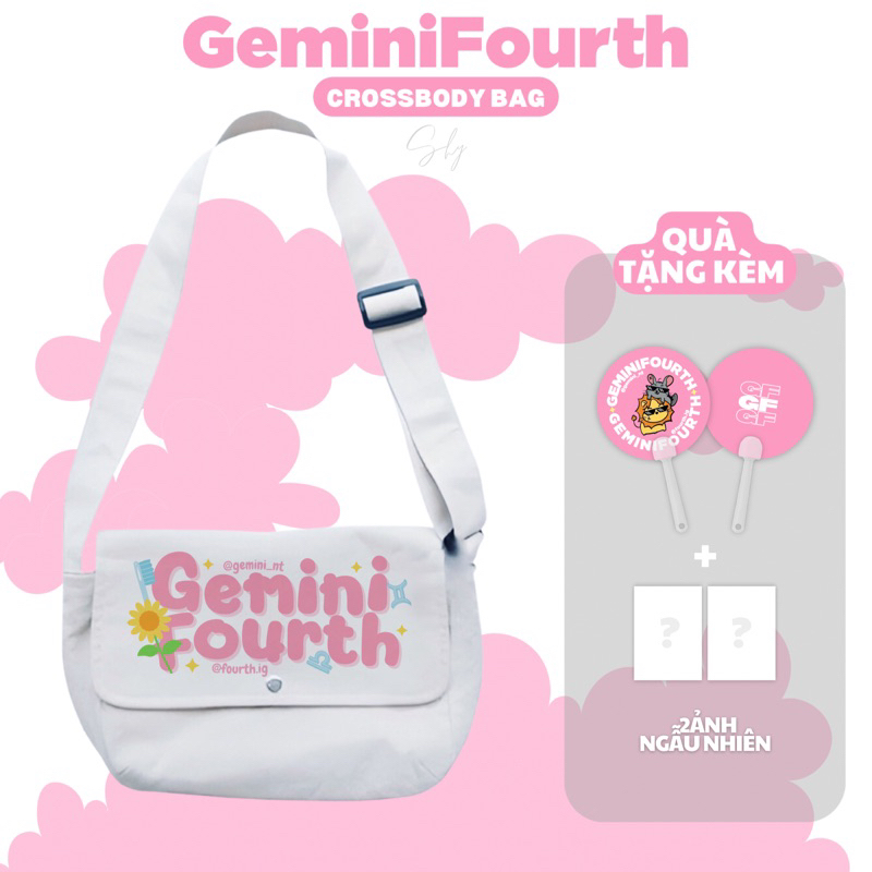 GEMINIFOURTH - TÚI ĐEO CHÉO PINK 🩷