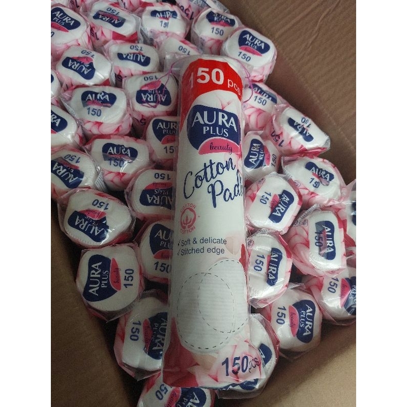Bông tẩy trang Aura 150 miếng