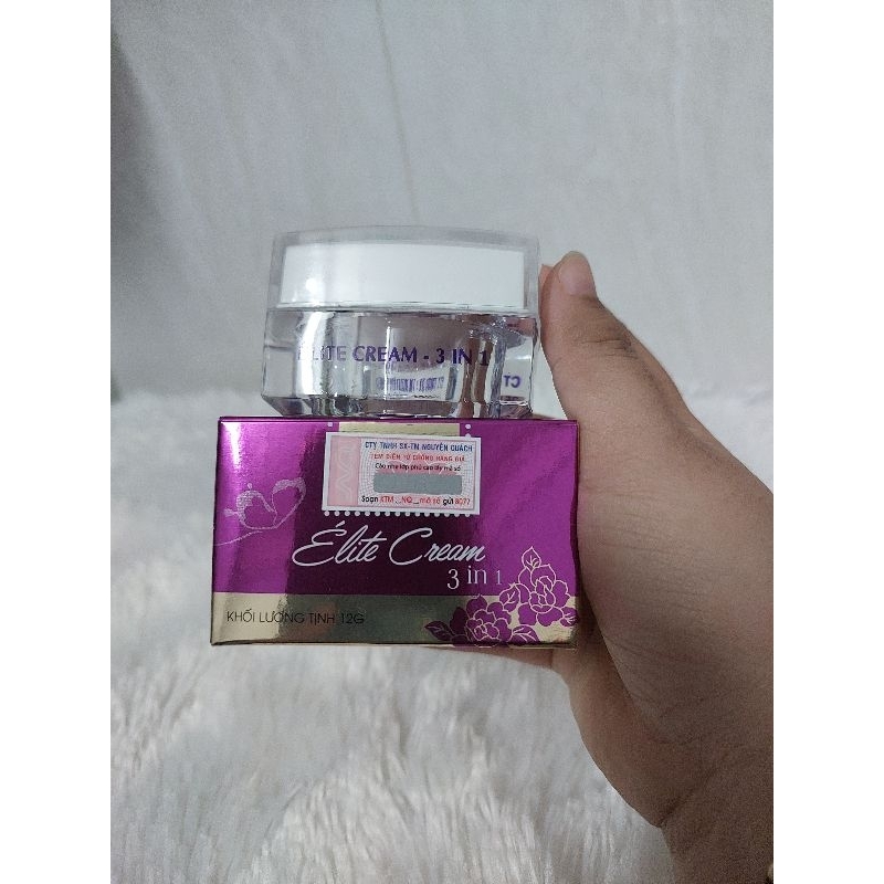Kem Elite Cream 3 in 1 Nguyễn Quách màu tím chính hãng 12g