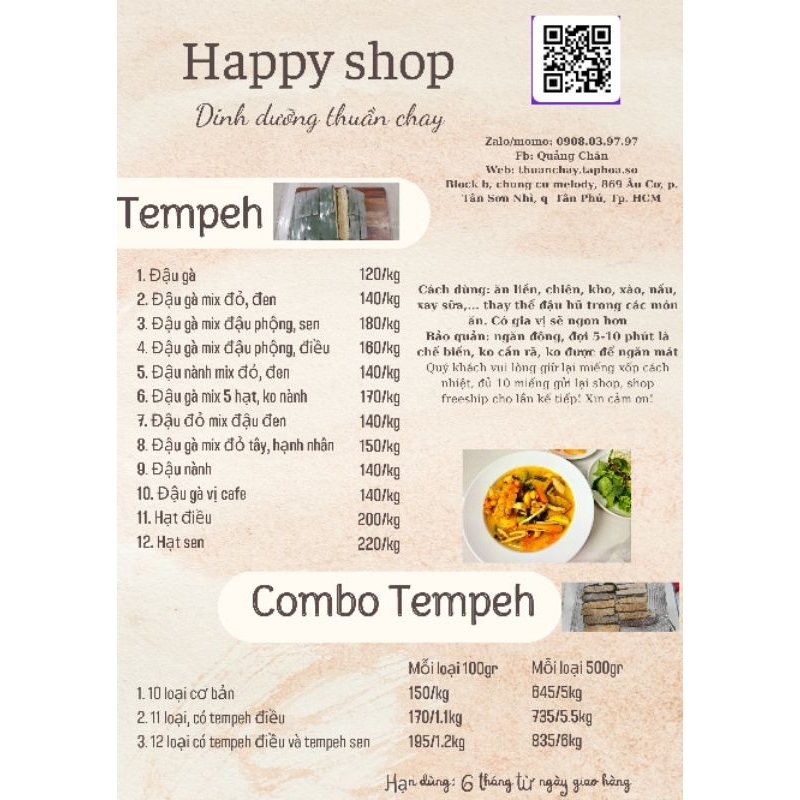 Tempeh đậu gà - đạm thực vật cho người ăn chay