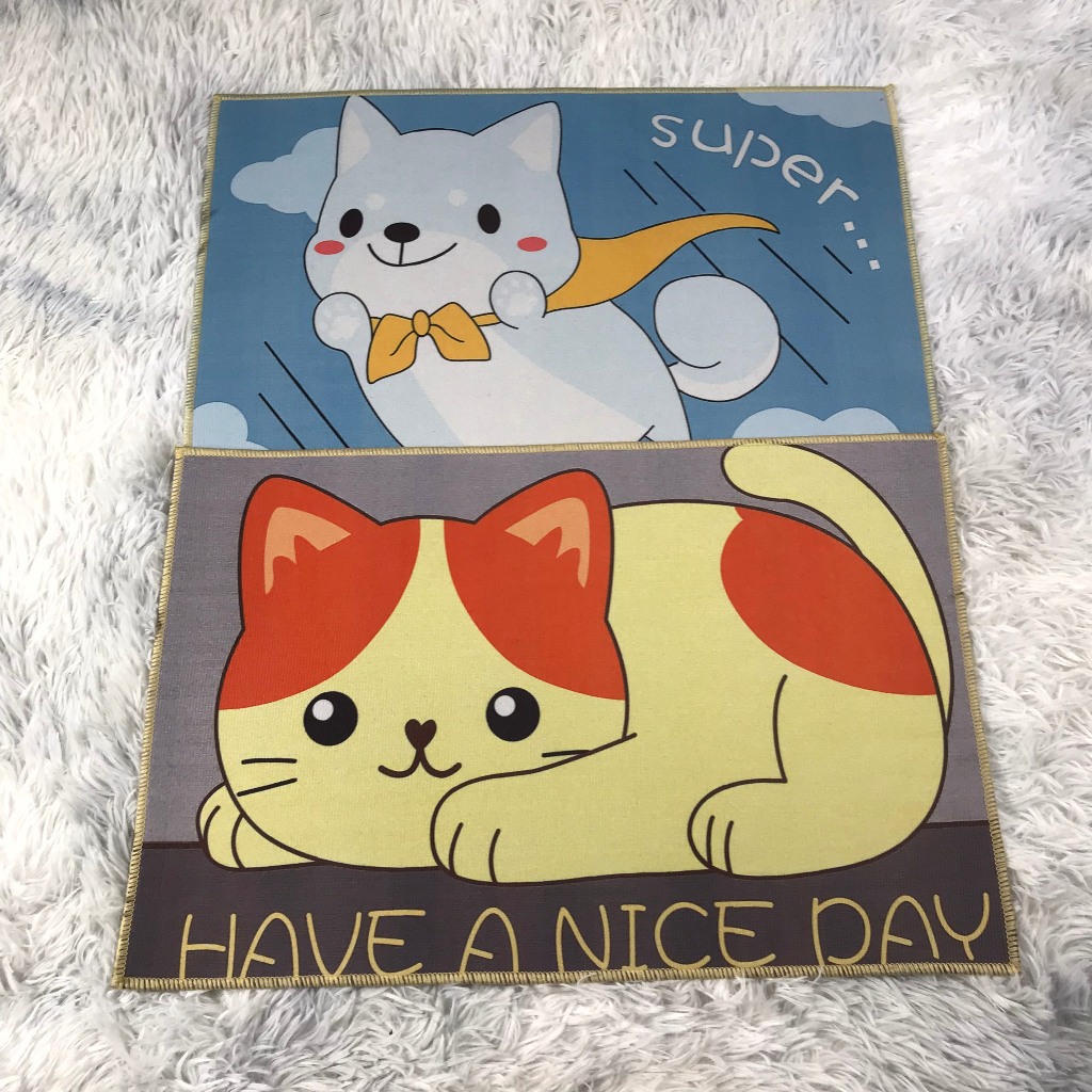 Thamt lau chân nhiều kiểu dáng, thảm chải sàn 3d hàng loại 1.