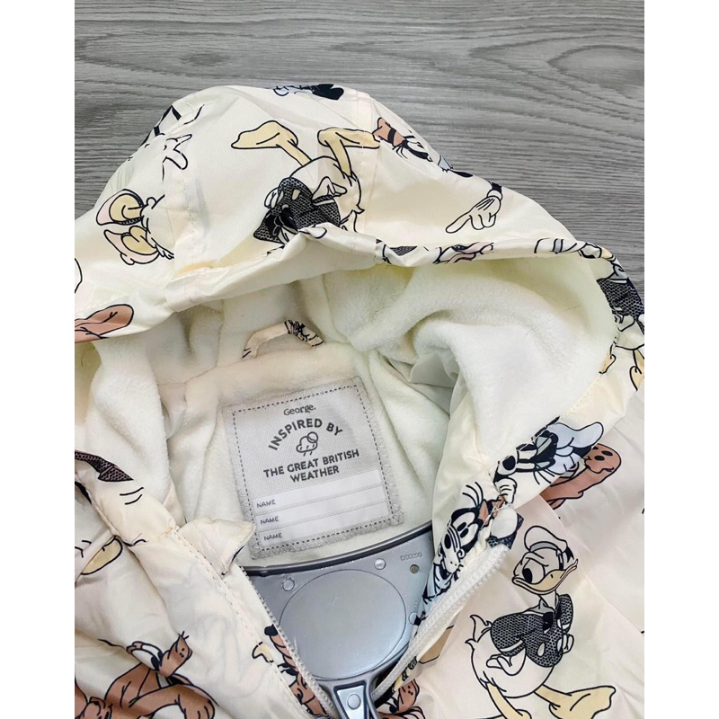 Áo gió 2 lớp lót nỉ George