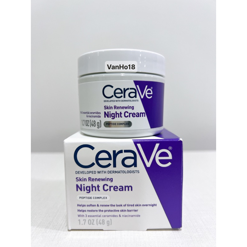 Kem dưỡng ban đêm tái tạo da CeraVe Skin Renewing Night Cream 48g