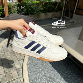 [Chính Hãng] Giày Thể Thao Sneaker Adidas Court Beat Sọc Xanh Navy