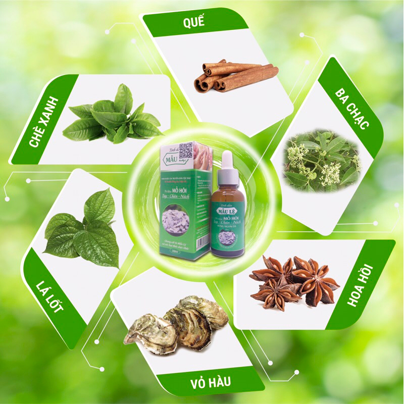 Giảm Mồ Hôi Tay, Mồ Hôi Chân, Mồ Hôi Nách Bằng Tinh Dầu Mẫu Lệ