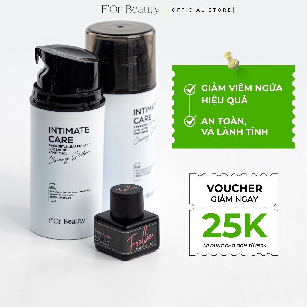 Combo 2 chai Dung dịch vệ sinh phụ nữ Intimate Care 100ml - Vệ sinh vùng kín an toàn, tiện lợi + Tặng nước hoa
