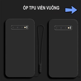 Ốp samsung s10 / ss s10 plus / ss s10+ / ss s10 5g tpu dẻo bảo vệ camera viền vuông trơn
