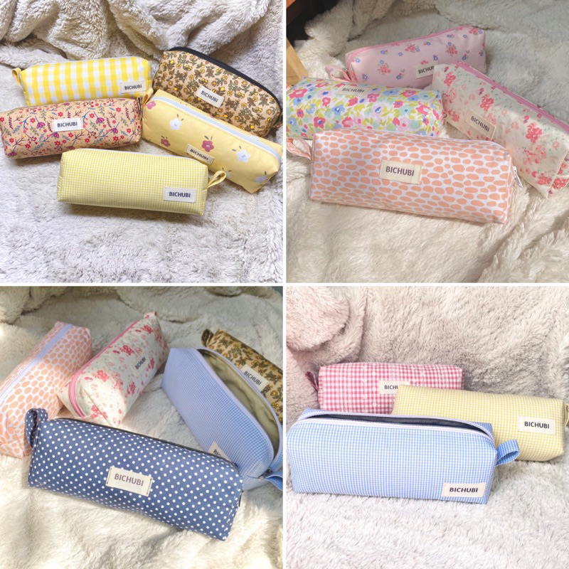 Bóp viết handmade kiểu classic đứng form sức chứa lớn BICHUBI STUDIO