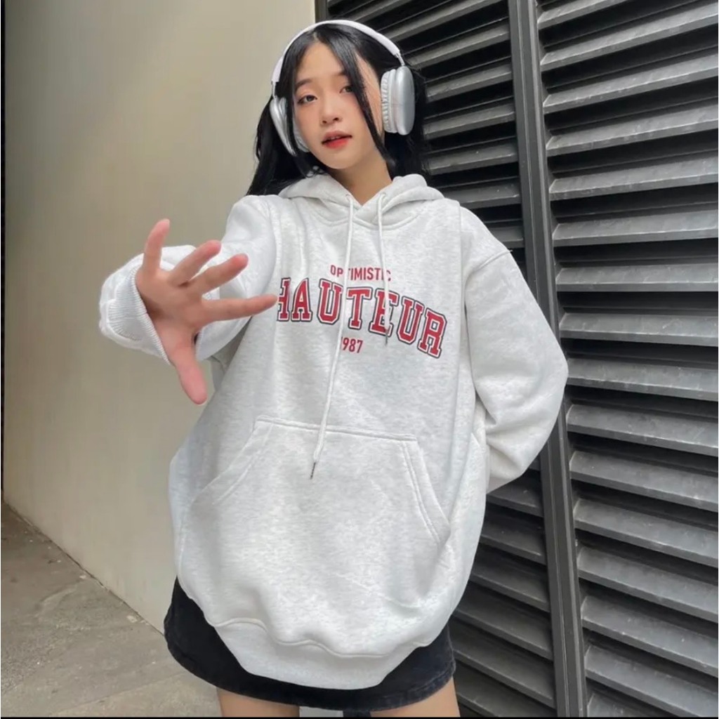 Áo Khoác Hoodie Nỉ TRƠN Form Rộng Tiêu Chuẩn Ulzzang