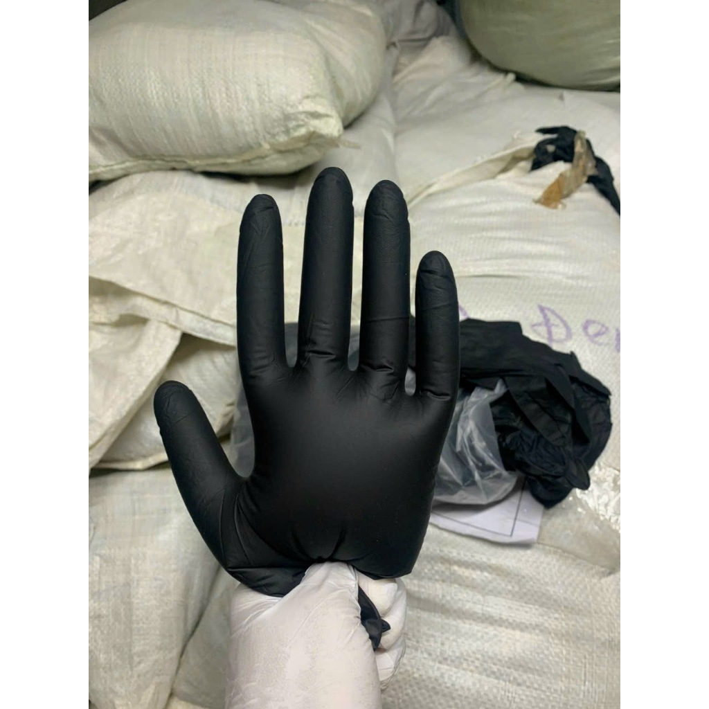 Bảo Nguyên - Hộp 100c Bao Tay Cao Su Đen Y Tế Không Bột Găng Tay Đen Siêu Dai Sử Dụng Trong Tóc Spa Phun Xăm Thẩm Mỹ