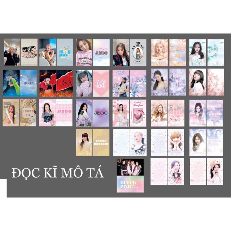 SET 50 CHIẾC CARD DESIGN, UNOFF BLACKPINK / Suzza dannie_Kpop store