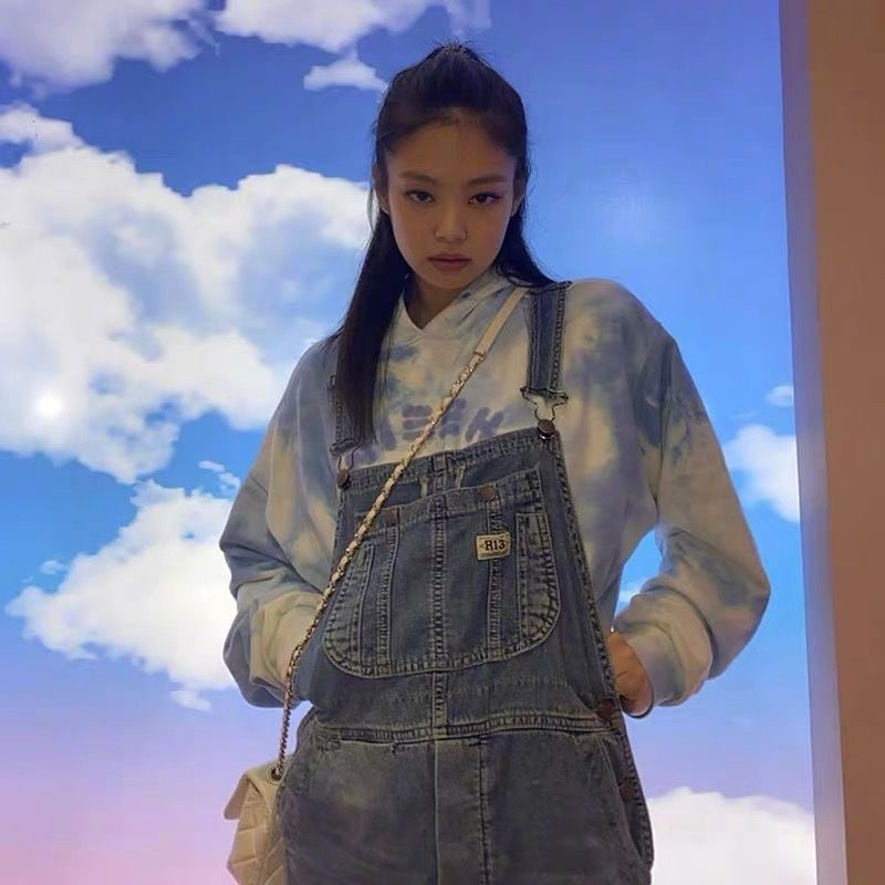 Áo hoodie đen Nieeh giống Jennie Blackpink