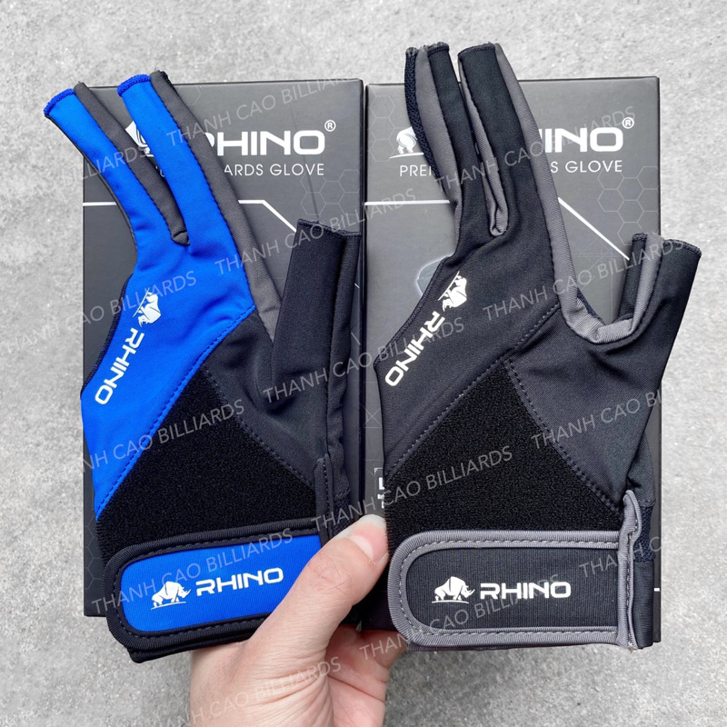Găng Tay Bi-a Rhino Hở Ngón Cao Cấp Chơi Cá Nhân | Bao Tay Bida Hở Ngón Tay Trái Size L Nam Nữ