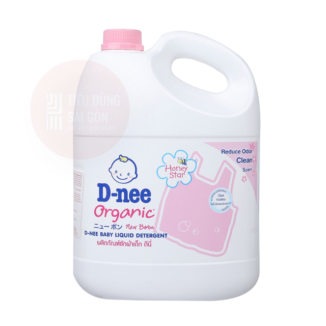 Chính Hãng Dnee Nước giặt quần áo em bé Dnee can 3000ml - Nước Giặt Xả Cho Trẻ Em an toàn