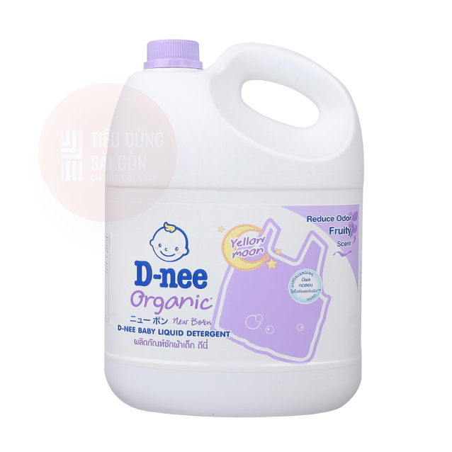 Chính Hãng Dnee Nước giặt quần áo em bé Dnee can 3000ml - Nước Giặt Xả Cho Trẻ Em an toàn