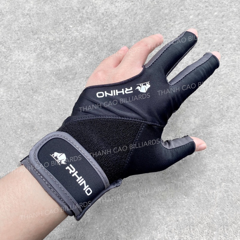 Găng Tay Bi-a Rhino Hở Ngón Cao Cấp Chơi Cá Nhân | Bao Tay Bida Hở Ngón Tay Trái Size L Nam Nữ