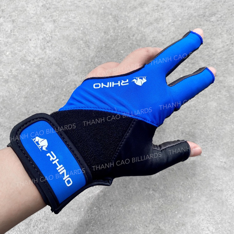 Găng Tay Bi-a Rhino Hở Ngón Cao Cấp Chơi Cá Nhân | Bao Tay Bida Hở Ngón Tay Trái Size L Nam Nữ