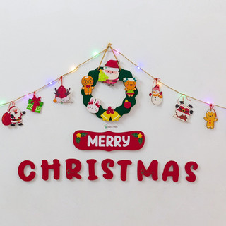 Combo Decor Bằng Gỗ Trang Trí mùa Giáng Sinh Merry Christmas siêu xinh