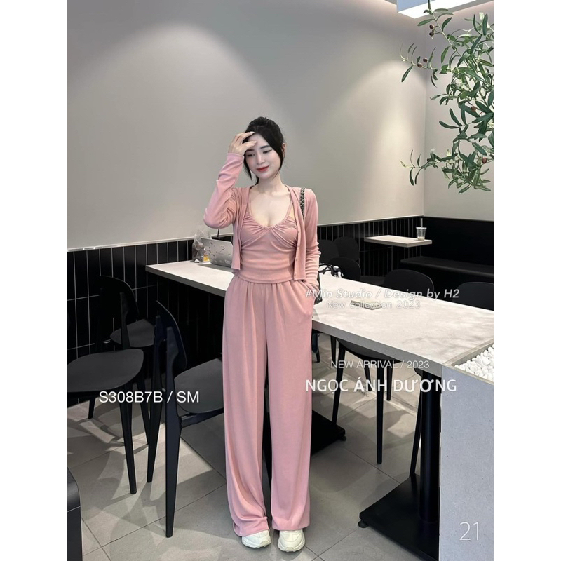 🌹Set bộ 3 món áo ngắn cao cấp nữ