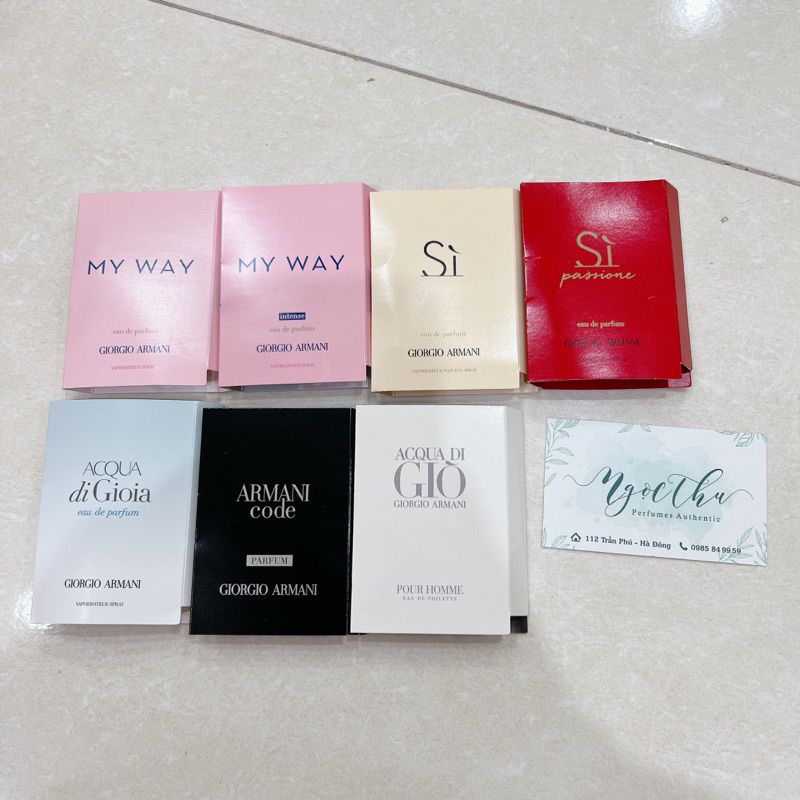 Nước hoa nam / nữ 𝐆𝐢𝐨𝐫𝐠𝐢𝐨 𝐀𝐫𝐦𝐚𝐧𝐢 các dòng : Sì / Sì Passione / My Way / Gioia / Code / Giò ... EDP EDT