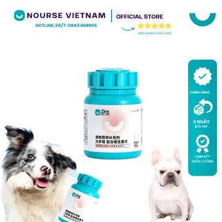 Vitamin cho chó Nourse 07 tăng cân tăng cường ăn uống dưỡng lông cho chó NourseVietnam VN07 (160v)