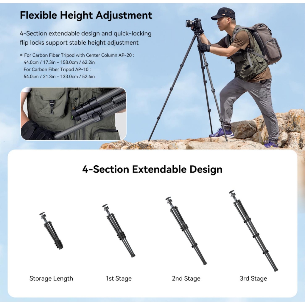 SmallRig Carbon Fiber Tripod Center Column AP-20 code 4059