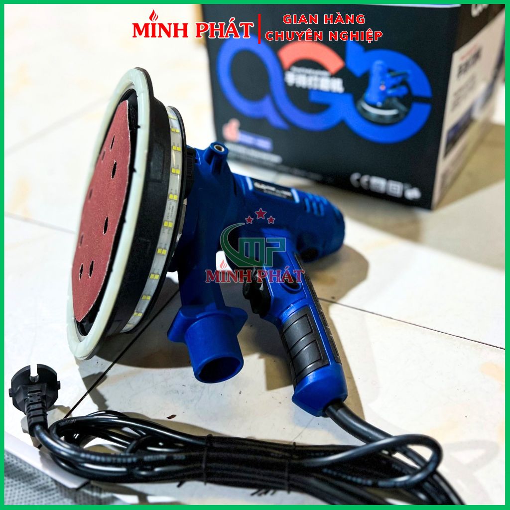 Máy Chà Nhám Tường Sơn Nước Đèn Led QGB 180 Minh Phát